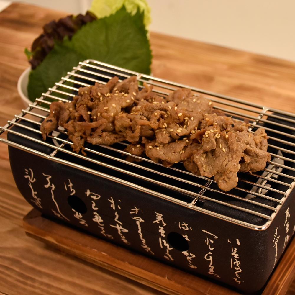 간장 양념 돼지 불고기 연탄 석쇠 직화 구이 주물럭 불백 고기 : 체인지유 changeu