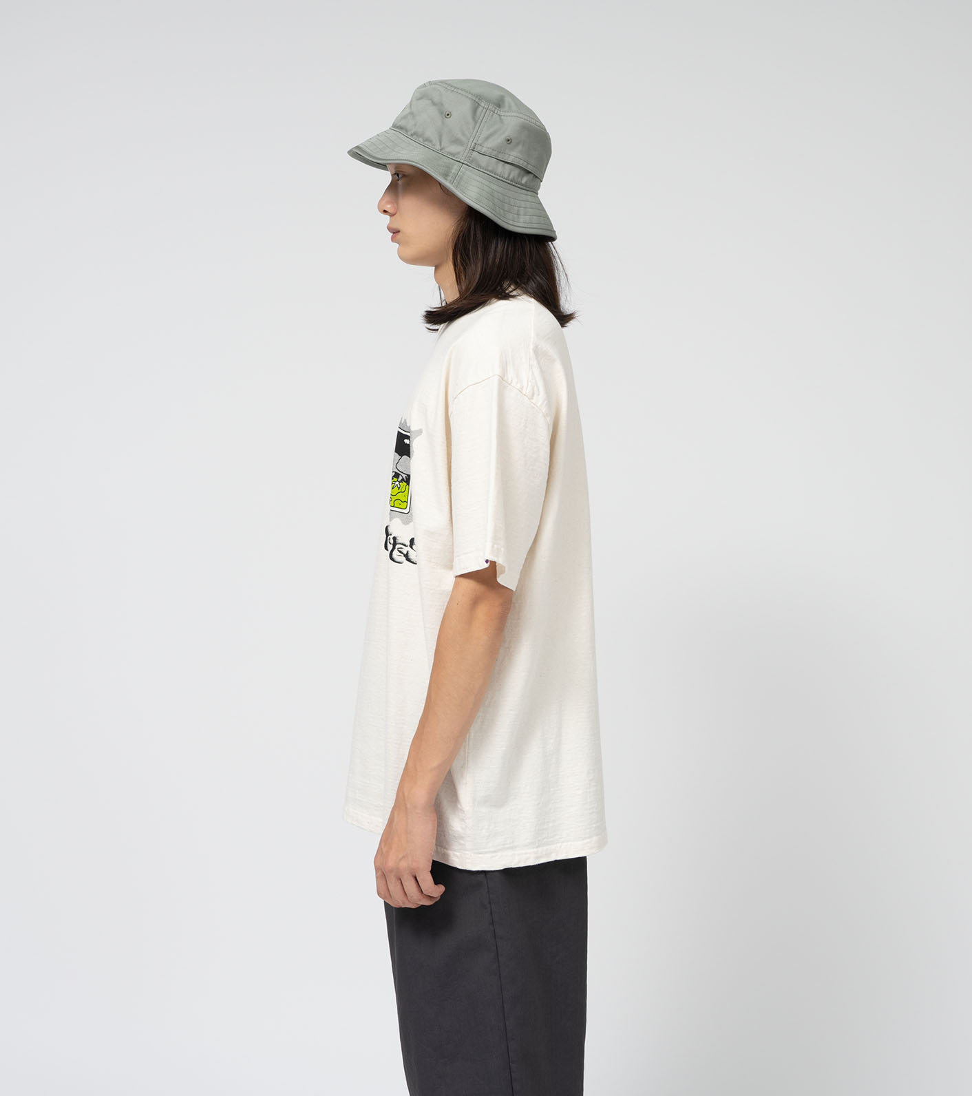 노스페이스퍼플라벨 반팔티 FFFES 그래픽 티 나나미카 25SS N25SI067 남녀공용 데일리 반팔티 프린트 로고 티셔츠 - 상세 이미지 5