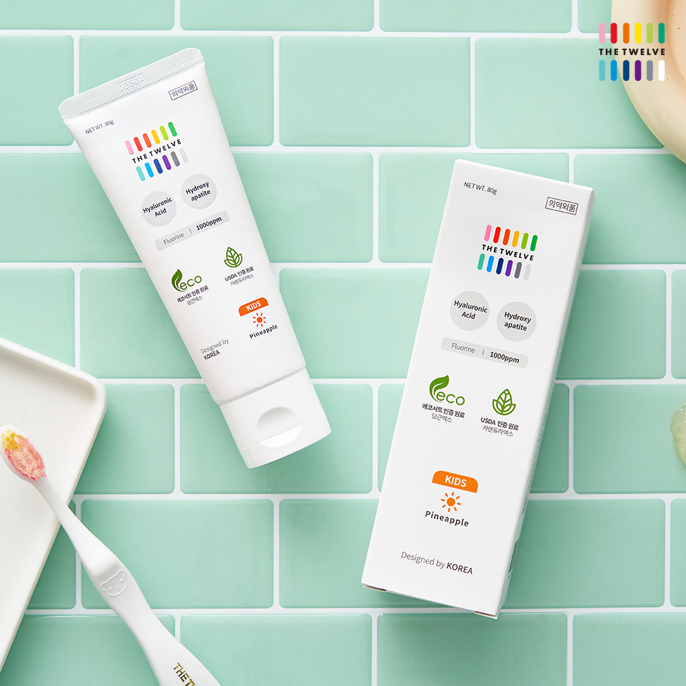 더트웰브 1단계 세이프티 저자극 민감성 패밀리 무불소 치약