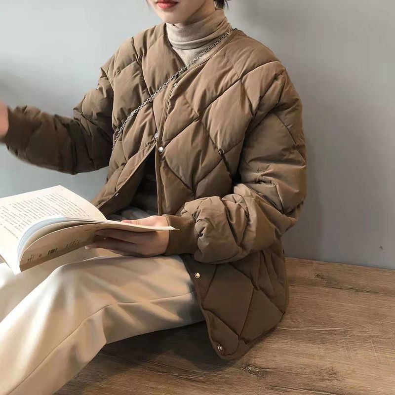 TINY 여성 누빔 패딩 자켓 데일리패딩 점퍼 아우터 루즈핏 - 상세 이미지 2