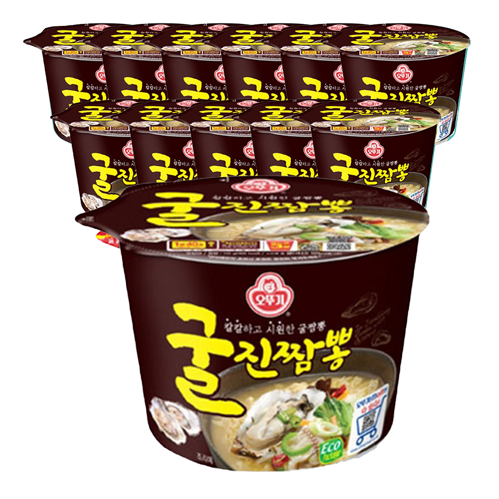 오뚜기 굴진짬뽕 큰컵라면 110g, 12개 - 상품 이미지