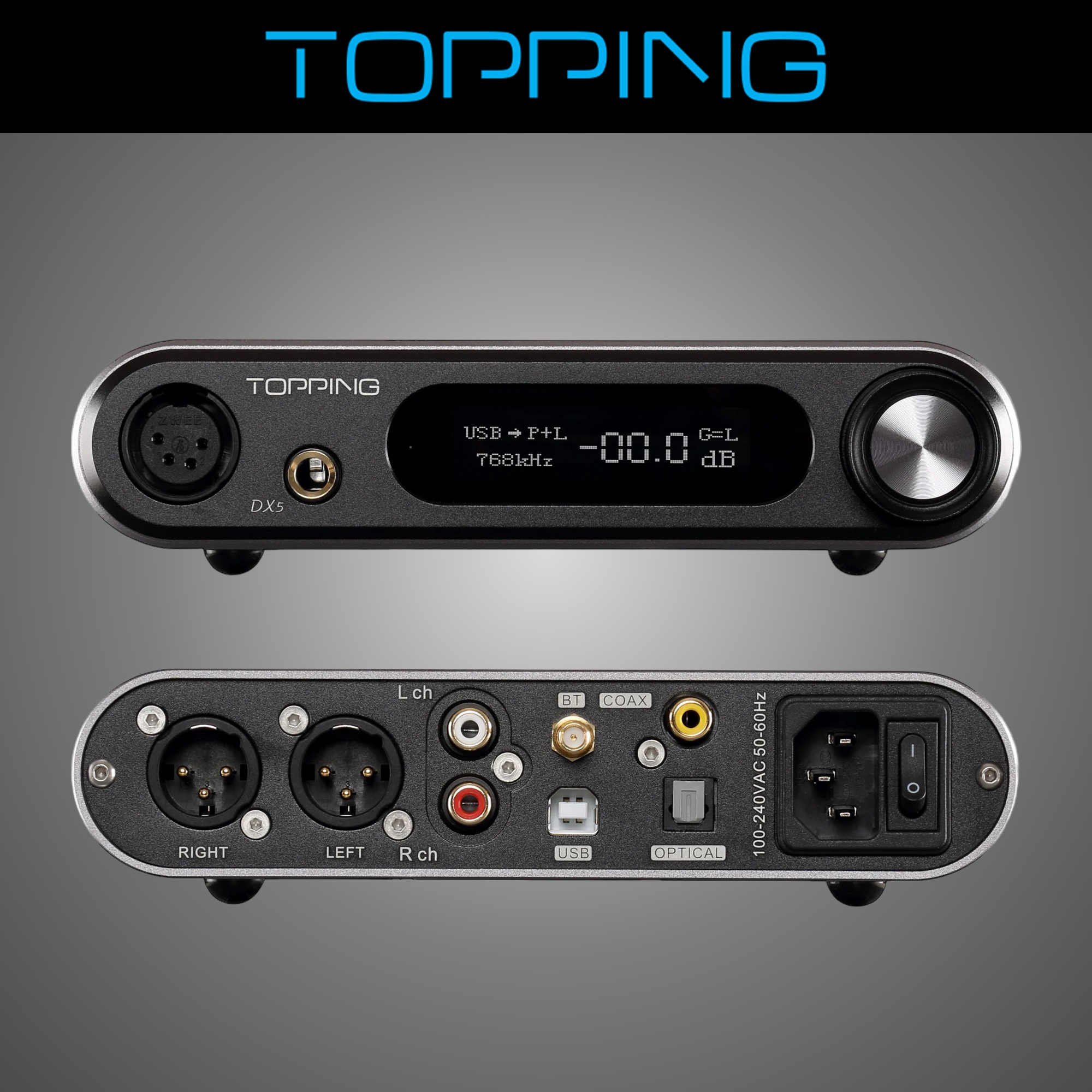 TOPPING 토핑 DX5 LITE DAC 헤드폰앰프 젠하이저 HD200 PRO 헤드폰 - 상세 이미지 4