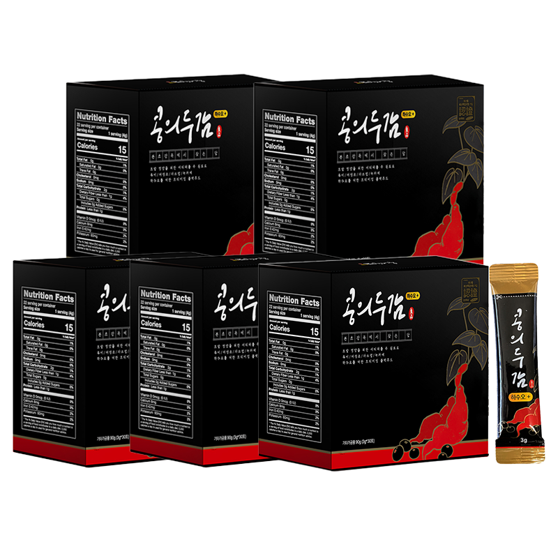 적하수오 서리태환 모발관리 새치커버 검은콩 콩의두감 건강환 30포, 5개