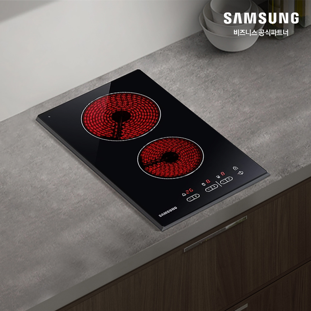 삼성 인덕션 2구 빌트인 전기레인지 CTR-T25AN 라디언트 하이라이트 [소상공인제품]