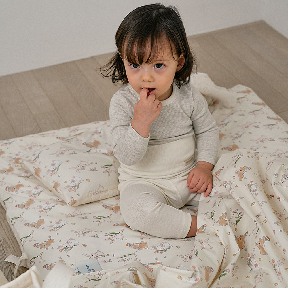 올포홈 누빔 사계절 어린이집 낮잠이불 두툼한 낮잠 패드 입소준비물 버니베어 건조기 사용