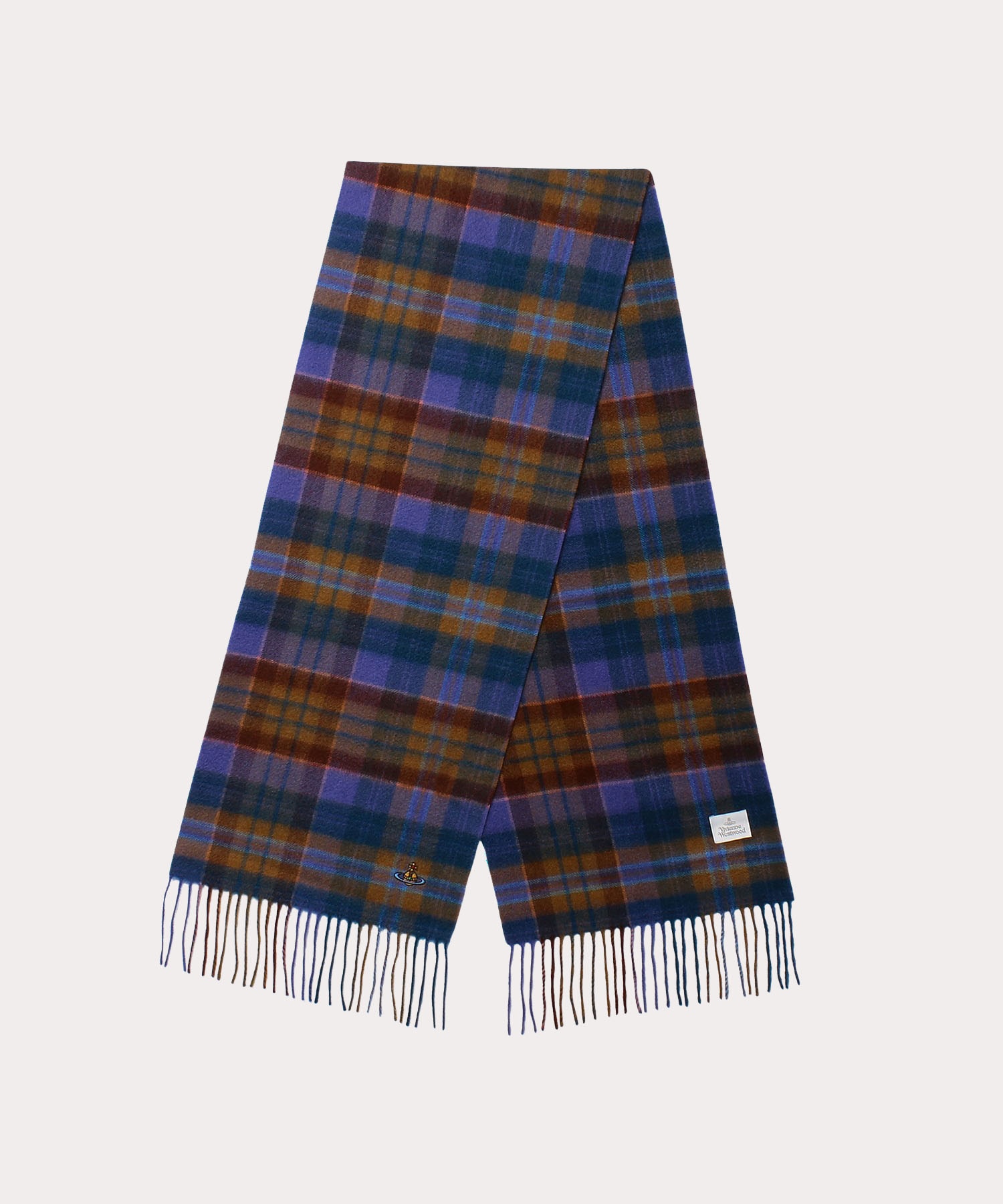 비비안웨스트우드 머플러 TARTAN 캐시미어 506360224 가을 겨울 - 상세 이미지 4
