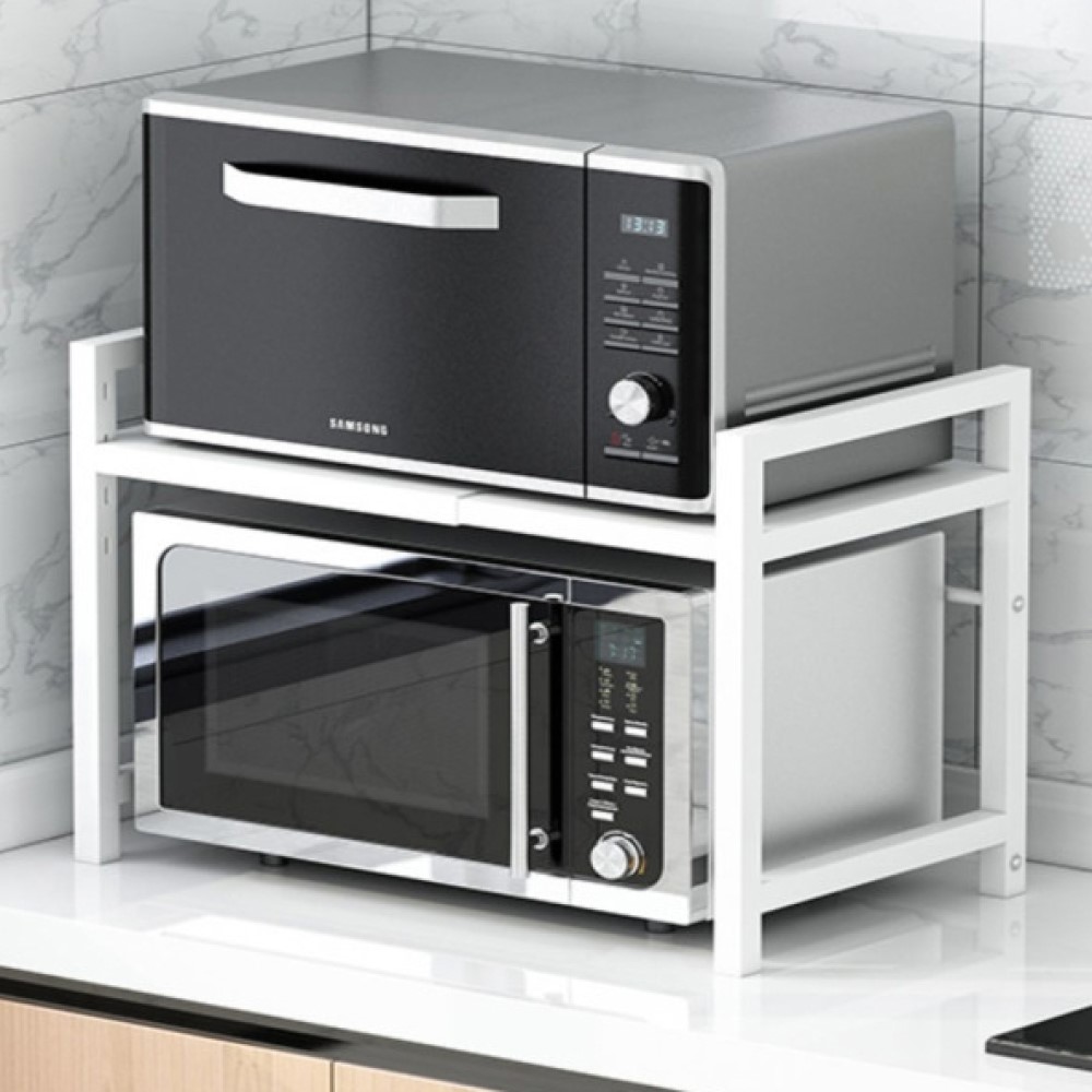 전자레인지 선반 길이조절 렌지대 밥솥 전자렌지 오븐 거치대 주방 수납 정리대