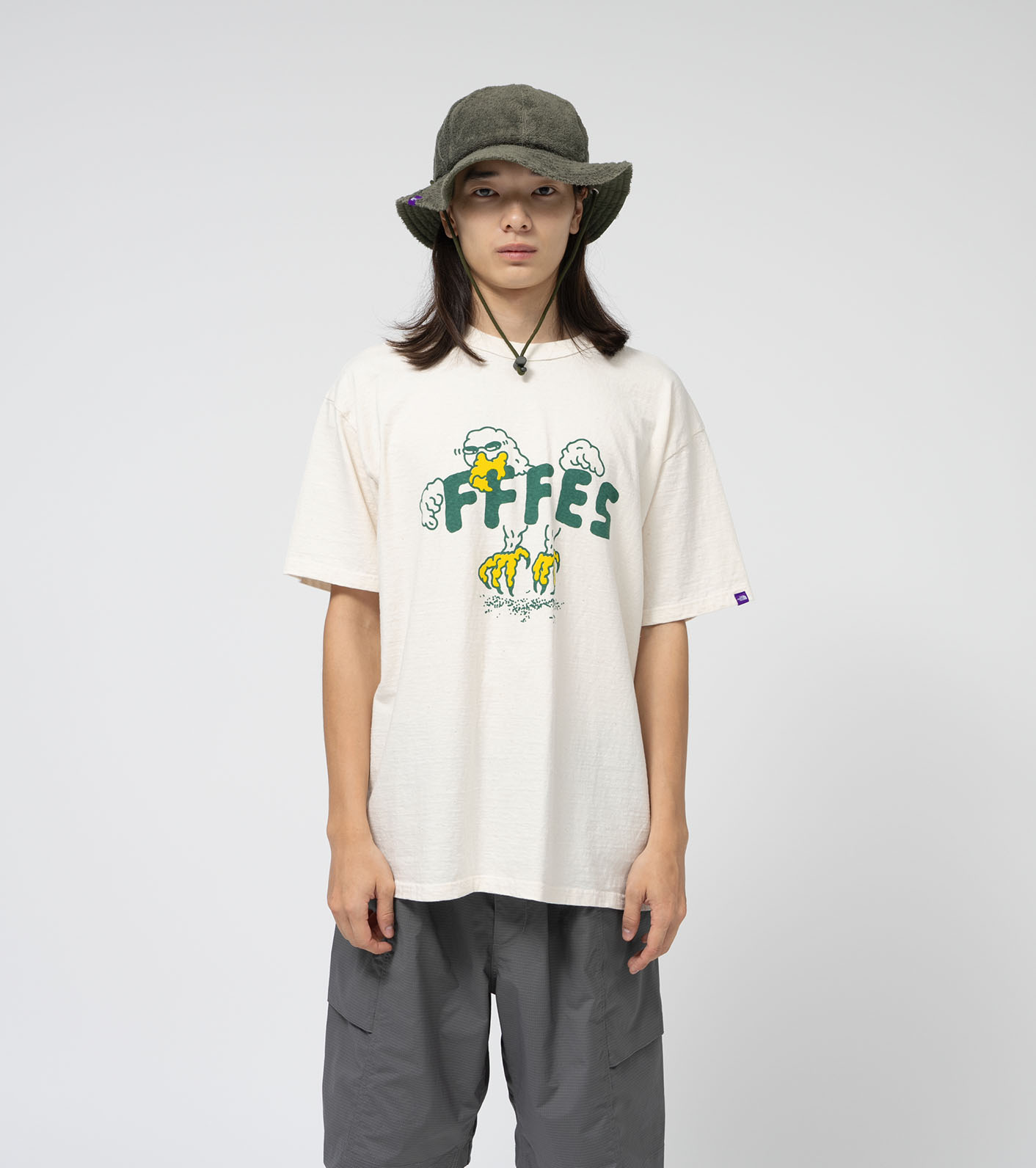 노스페이스퍼플라벨 반팔티 FFFES 그래픽 콤보 티 나나미카 25SS N25SI066 남녀공용 데일리 반팔티 프린트 로고 티셔츠 - 상세 이미지 4