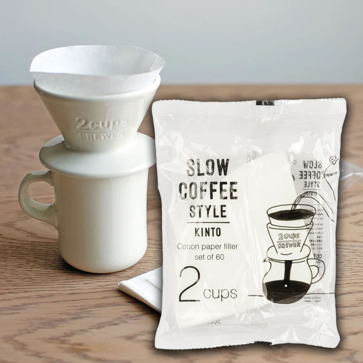Kinto 킨토 SCS 면종이 필터 2컵 60매, 1개