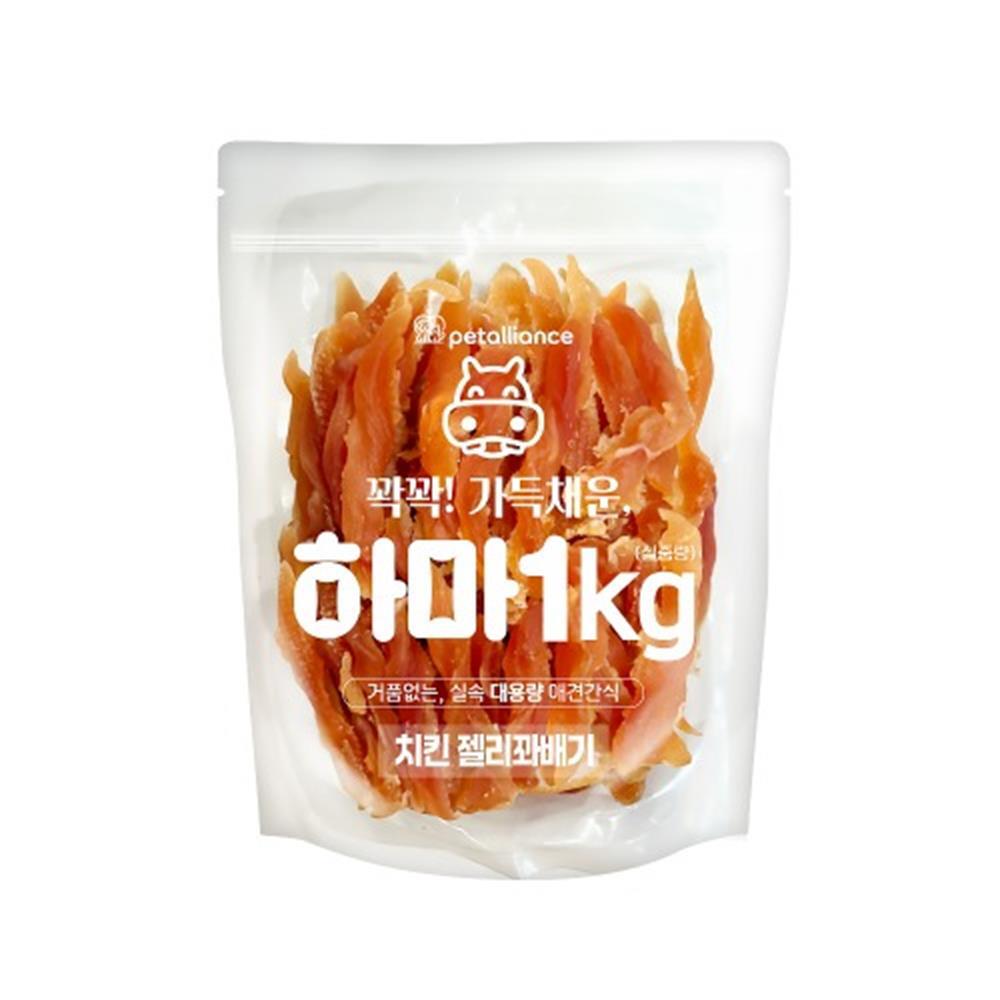 애견 대용량 영양간식 치킨젤리 1kg 개 반려견 멍멍이 강아지 건강관리 : 바이온샵