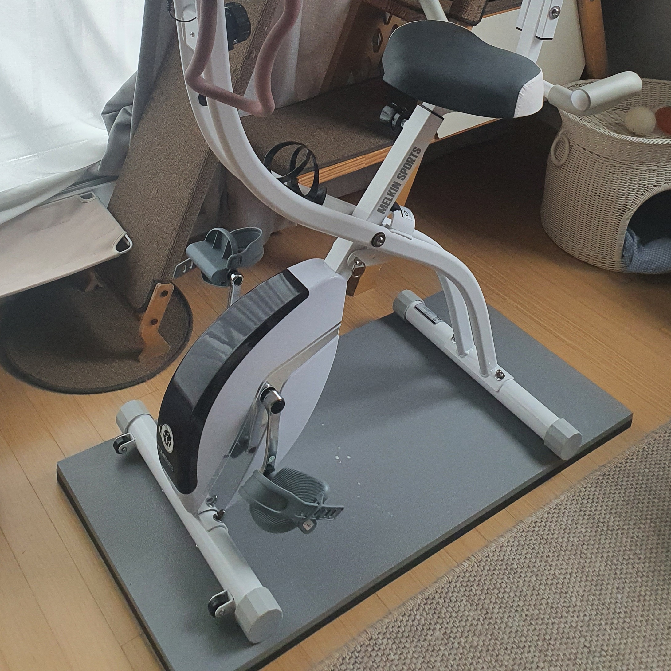 덕진스펀지 실내자전거 매트 2개 헬스 운동기구 충격흡수 소음 방진 런닝머신 500X250X25T 이미지 7