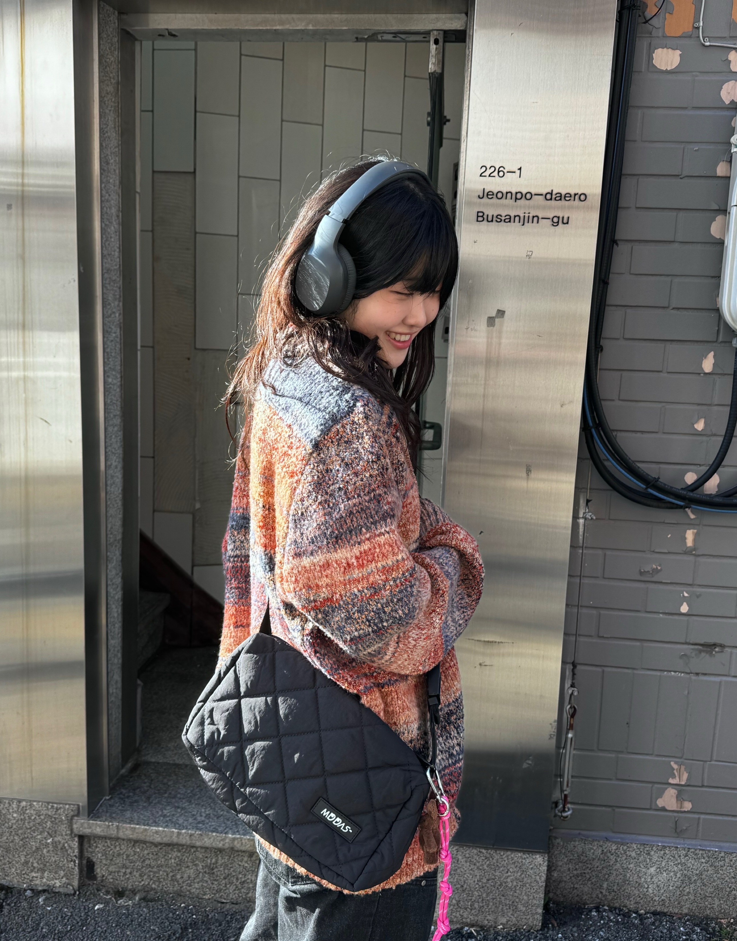 사각 퀼팅 여행용 크로스백 가벼운 보부상 유럽여행가방 핸드폰 패딩 크로스 나일론 미니백