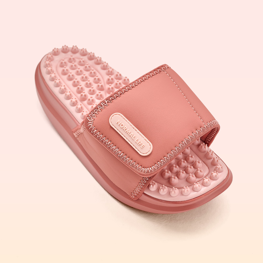노멀라이프 붓기 지압 슬리퍼 다이어트 사무실 키높이 아치 슬리퍼 핑크 230mm