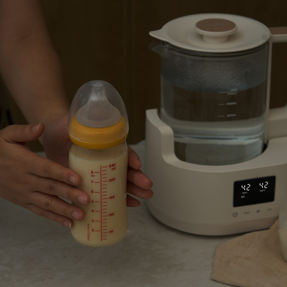 보아르 아가맘마 퓨어 분유포트 통유리 전기 커피포트기 무선 멀티 주전자 보온 안심세척