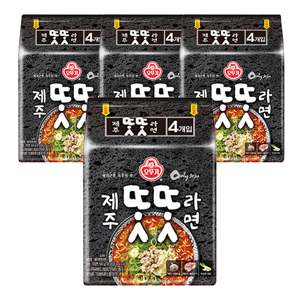 오뚜기 제주 똣똣라면 135g, 16개 - 상품 이미지