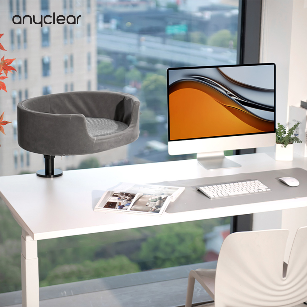 애니클리어 고양이 숨숨집 책상용 싱글 라운지 높이조절 캣폴 캣타워 CF-1