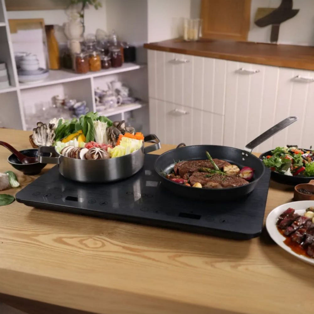 오쿠 프리미엄 2구 인덕션 블랙