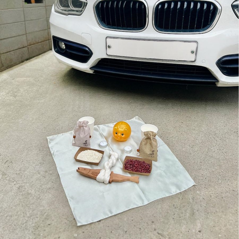 새차고사 자동차 차량 신차 개업 고사상 개업식 세트 간단한 상차림 - 메인 이미지