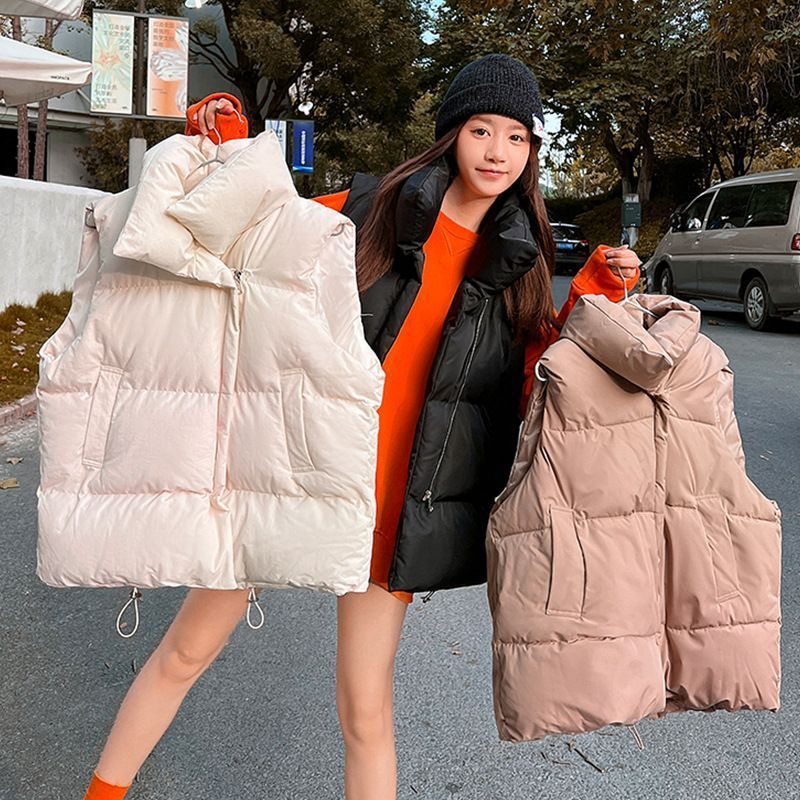 TINY 여성패딩조끼 빅사이즈 하이넥 패딩조끼