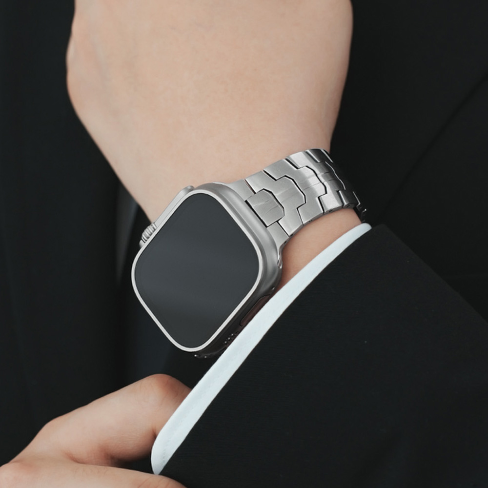 TXLX 애플워치 10 9 8 7 SE SE2 호환 라인 메탈 스트랩 울트라 스트랩