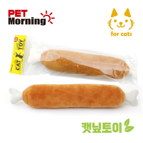 펫모닝 바베큐 롱쿠션 캣닙 고양이 장난감 (PMC-389) - 상품 이미지