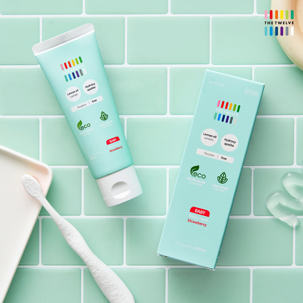 더트웰브 1단계 세이프티 저자극 민감성 패밀리 무불소 치약