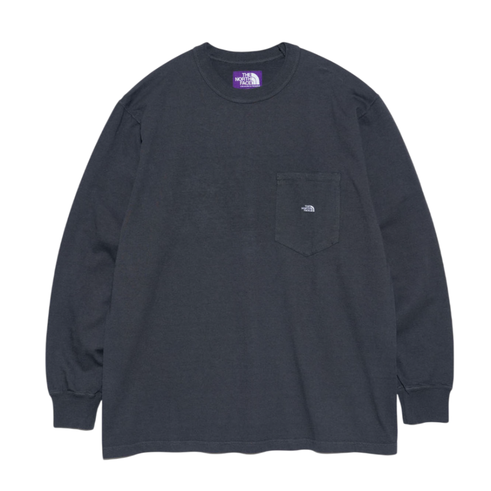 노스페이스퍼플라벨 티셔츠 7oz 롱 슬리브 포켓 티 나나미카 25SS N25SI101 남녀공용 데일리 이너 긴팔티 - 상품 이미지