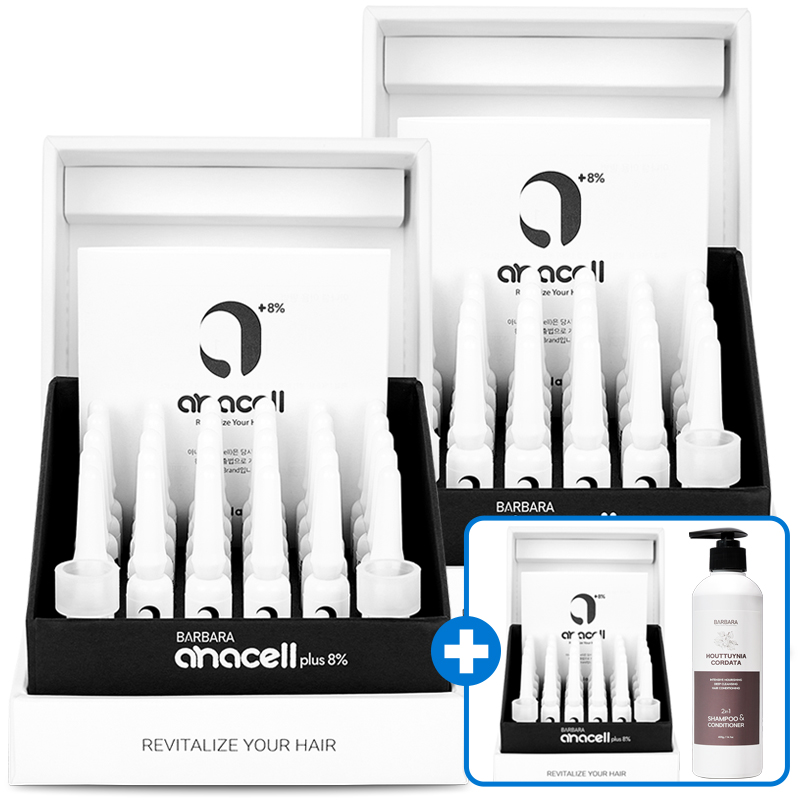 2+1 아나셀 탈모 완화 기능성 토닉 바르는 두피 영양제 여성 남성 2세트 + 샴푸 (약 4달분)