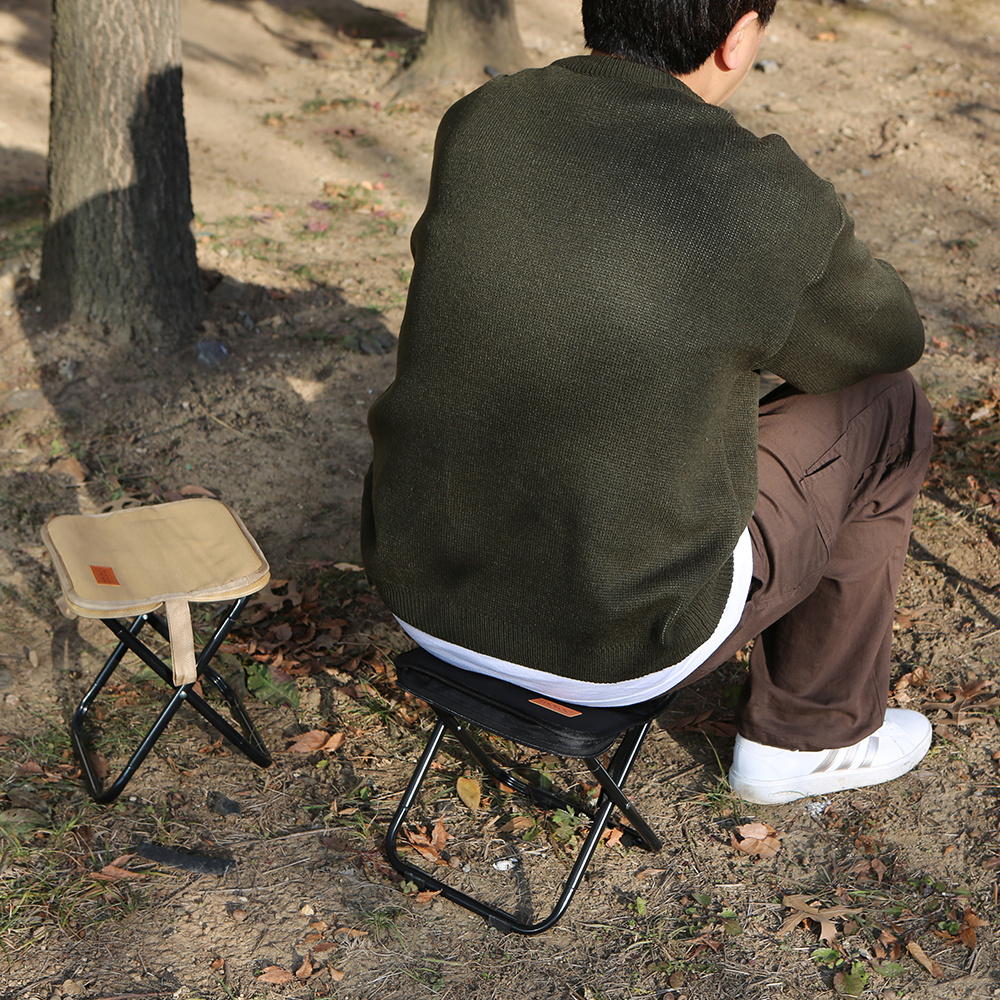 모락 파우치 일체형 휴대용 접이식 의자 등산 낚시 캠핑용 백패킹 경량 미니의자 소형 이미지 6