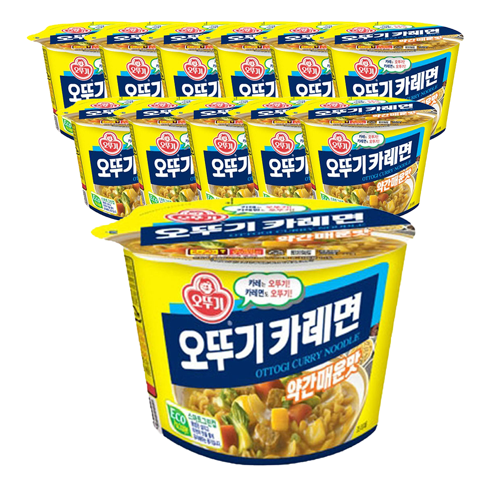오뚜기 오뚜기카레면 큰컵라면 110g, 12개 - 메인 이미지
