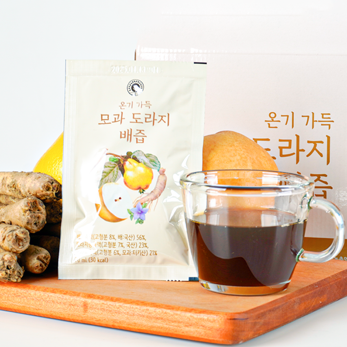 모과 배 도라지배즙 건강즙 1박스 30포