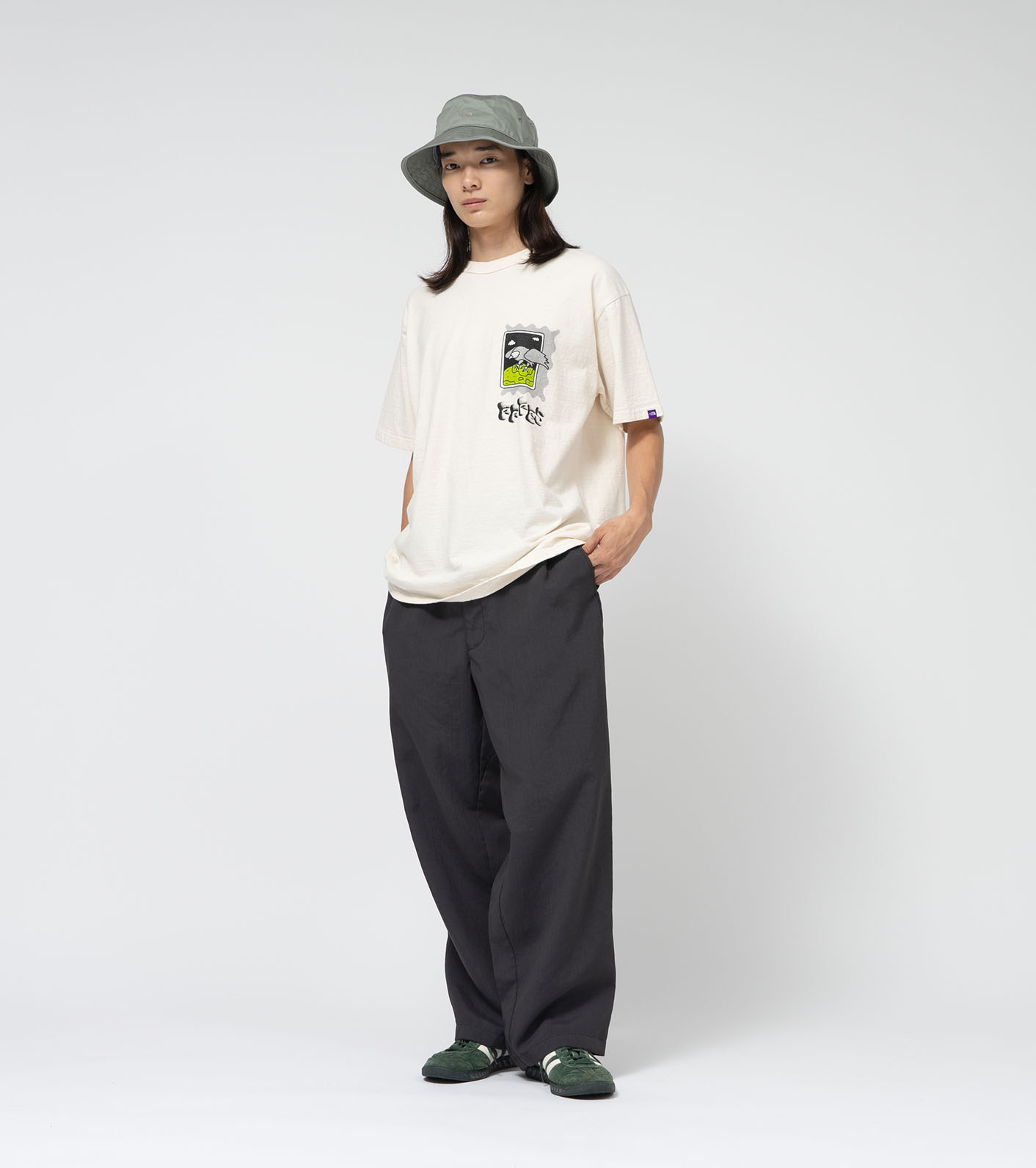 노스페이스퍼플라벨 반팔티 FFFES 그래픽 티 나나미카 25SS N25SI067 남녀공용 데일리 반팔티 프린트 로고 티셔츠 - 상세 이미지 4