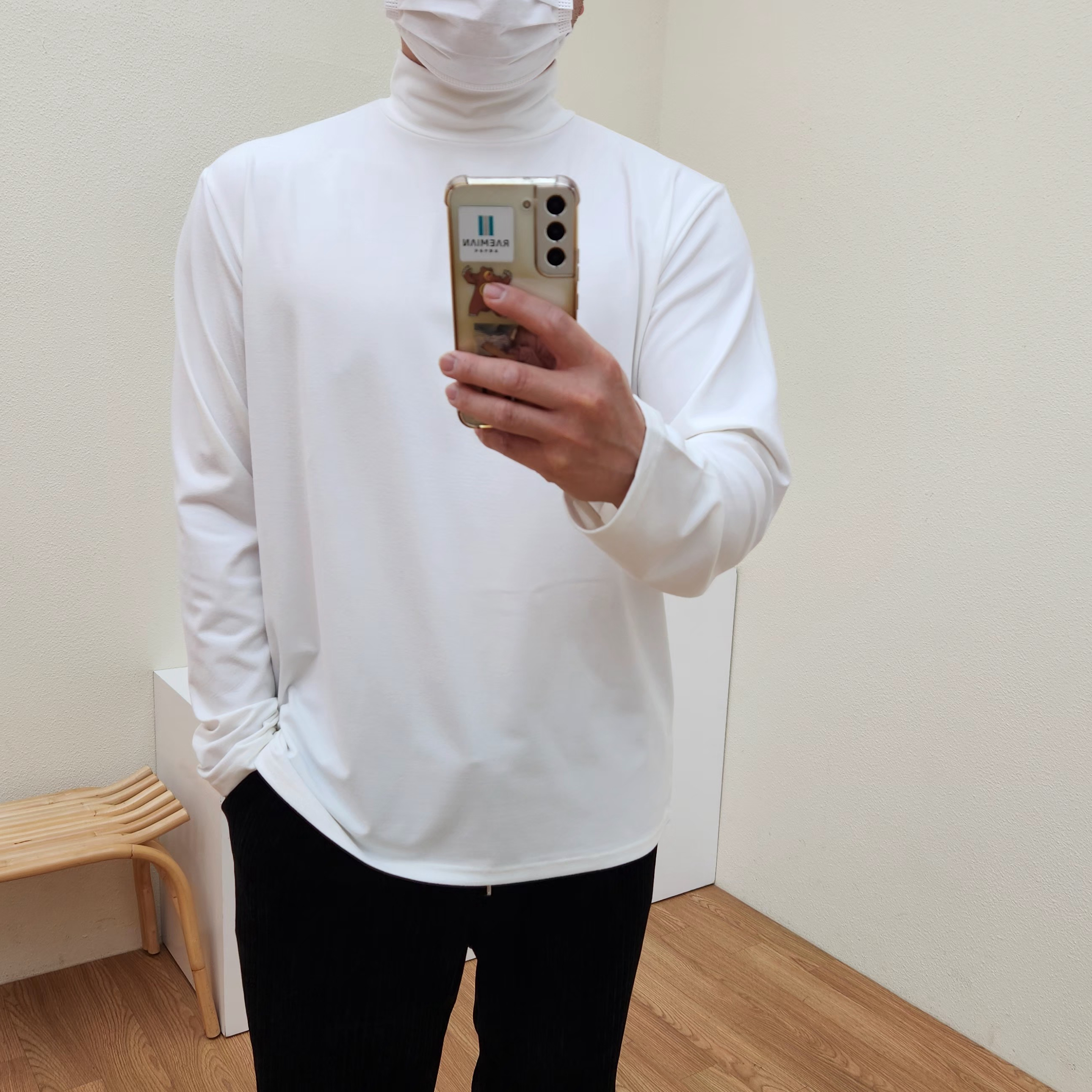 남자 반폴라 목폴라 목티 반목티 정장이너 이미지 4