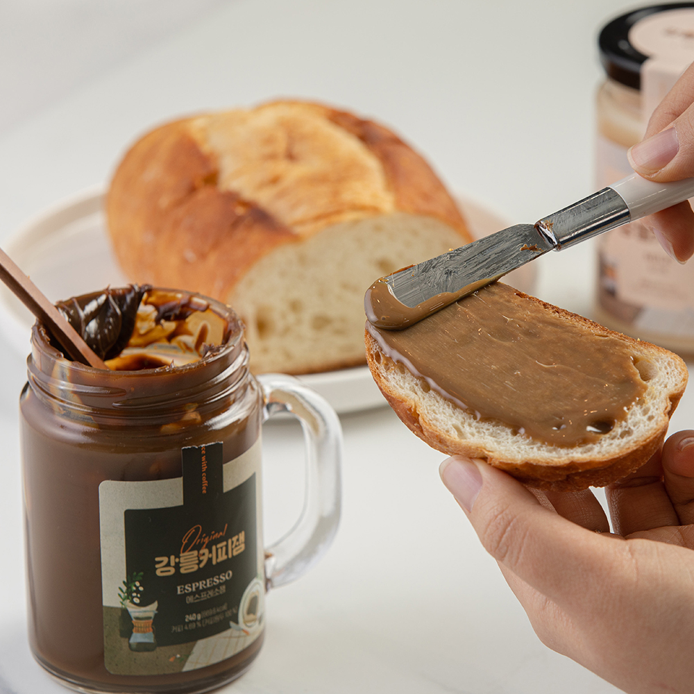 (설미)강릉 커피잼 3종 240g 에스프레소 카페라떼 밀크 돌잔치 답례품