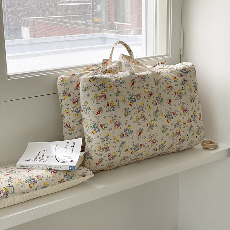 올포홈 누빔 사계절 어린이집 낮잠이불 두툼한 낮잠 패드 입소준비물 버니베어 건조기 사용