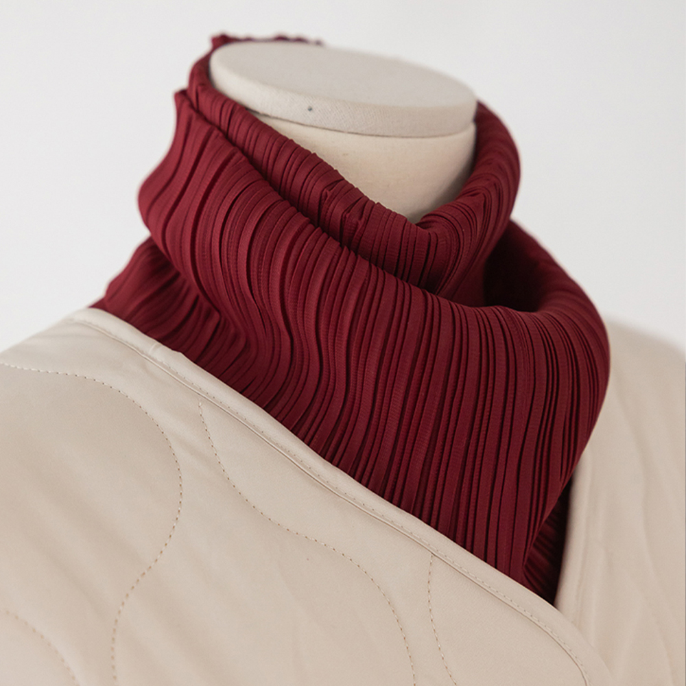 브릭스 유연한 플리츠 주름 간편 넥워머 상세 이미지 4