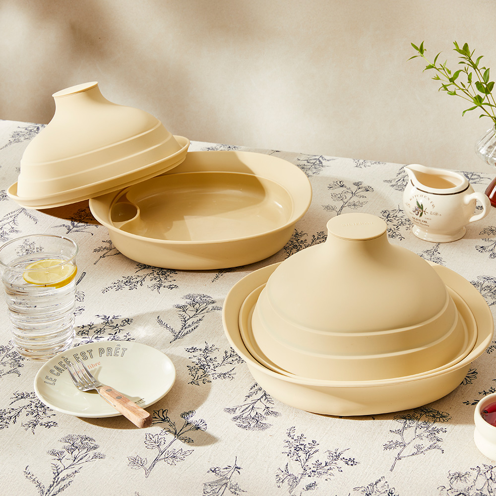 실리프랑 멀티쿠커 촉촉 전자레인지 찜기 스팀 냄비 버터베이지 +계량스푼 상세 이미지 7