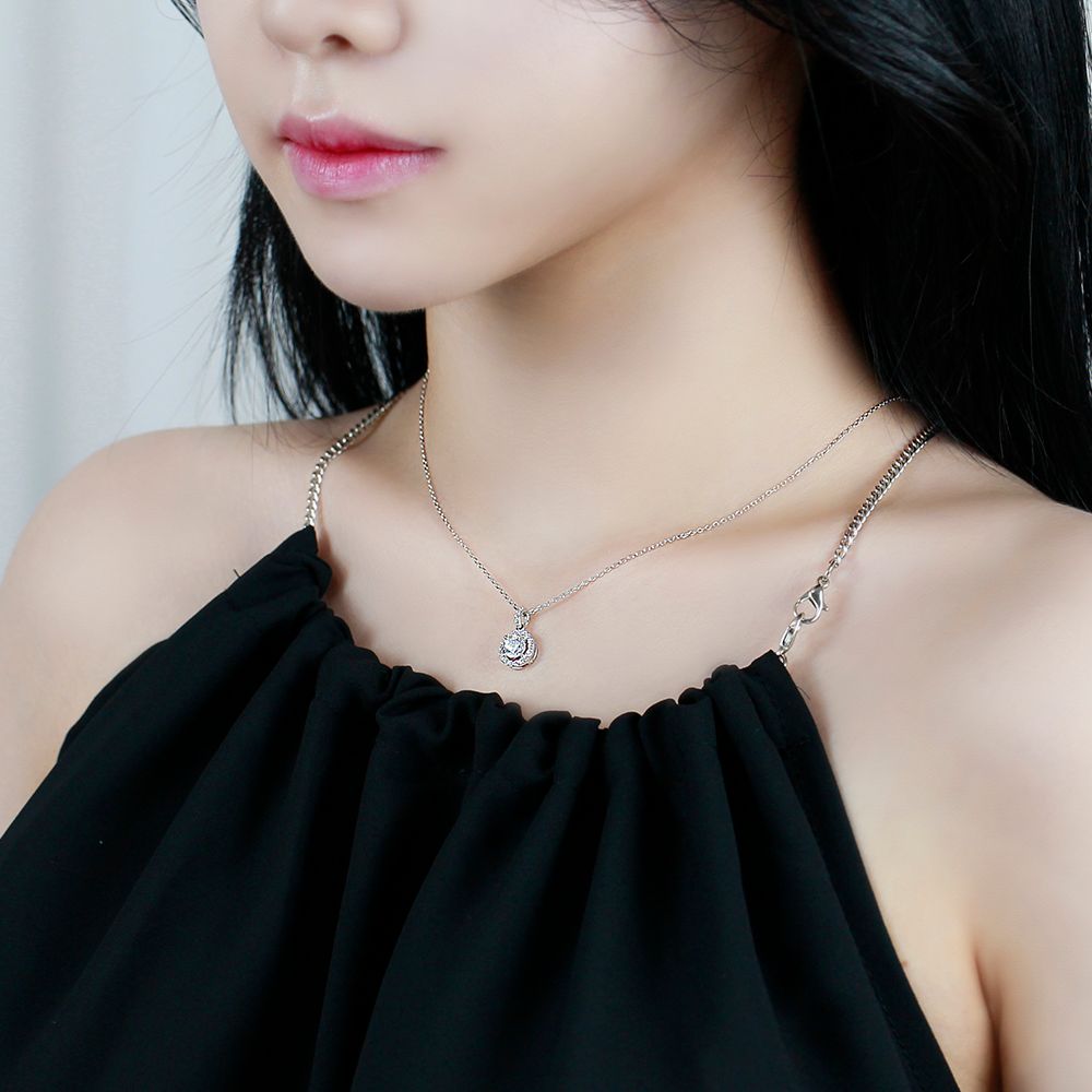 5부 천연 다이아 목걸이 우신 F Si2 프러포즈 결혼 기념일 선물 예물 웨딩 여자 친구 - 상세 이미지 2
