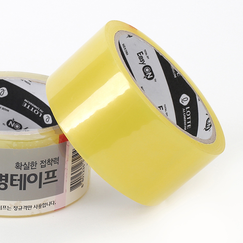 포장용 박스테이프 택배 투명테이프 대용량 테잎 낱개 40M