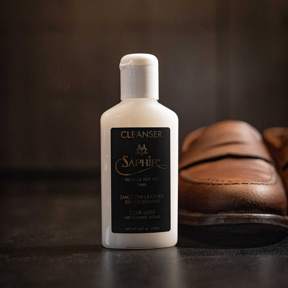 사피르 느와르 클리닝 로션 125ml 천연 가죽 쇼파 지갑 가방 구두 레더 클리너 보호제