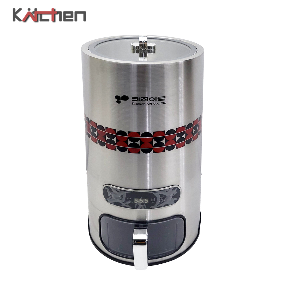 키친아트 올스텐 진공 쌀통 10kg 완전밀폐 벌레방지 산화방지 음성지원