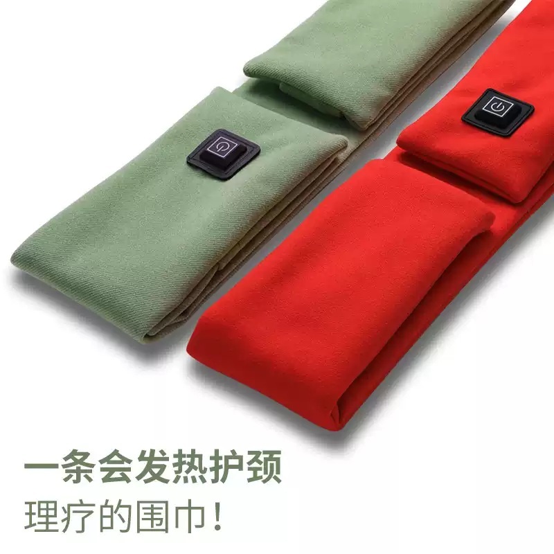 전기목도리 넥워머 온열 보온 USB 머플러 스카프 발열목도리 방한 겨울 - 상세 이미지 3
