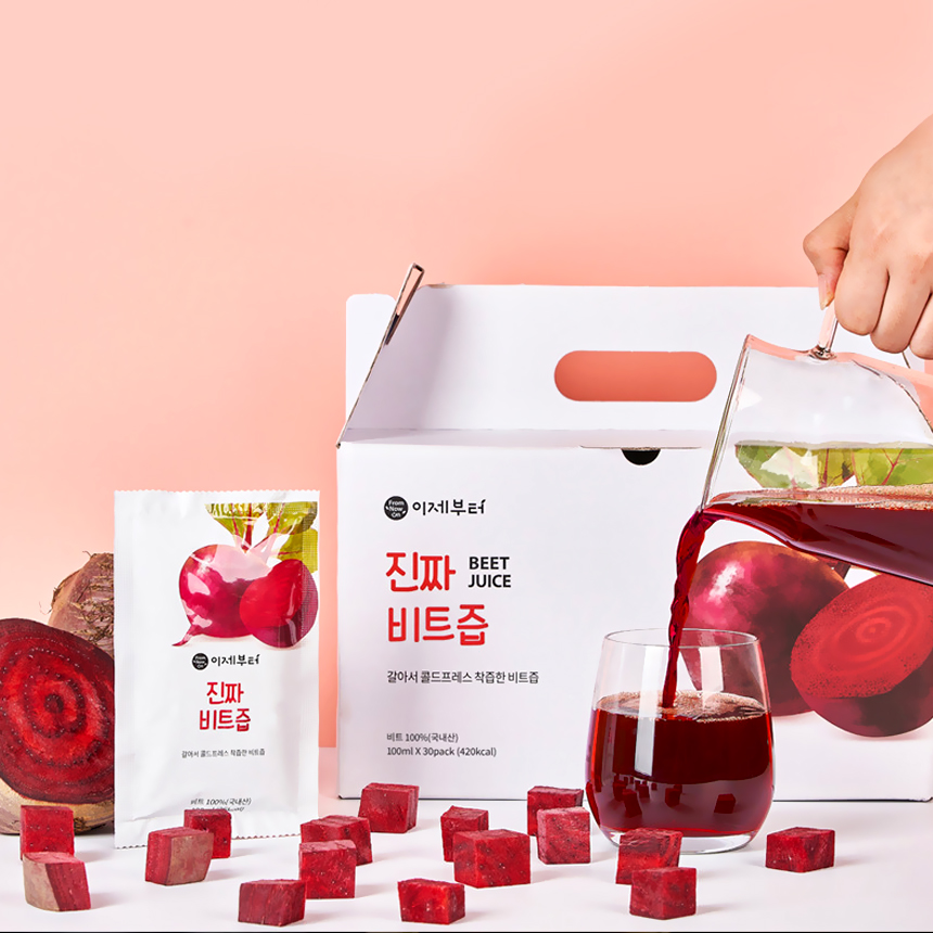 제주산 무설탕 비트즙 NFC 착즙 30포 원액 과채 주스 쥬스 이미지 6