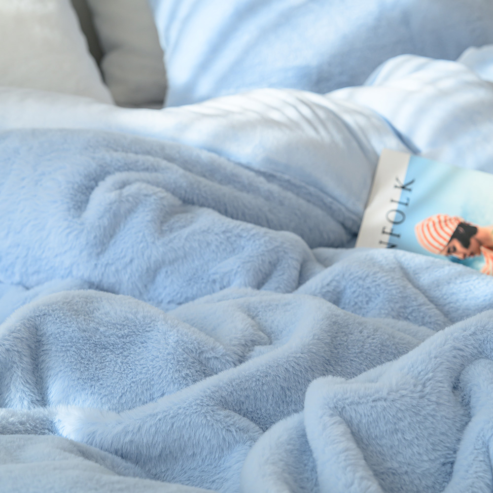 겨울 극세사이불 밍크 두꺼운 10mm 라셀 양면 차렵 SS 이불