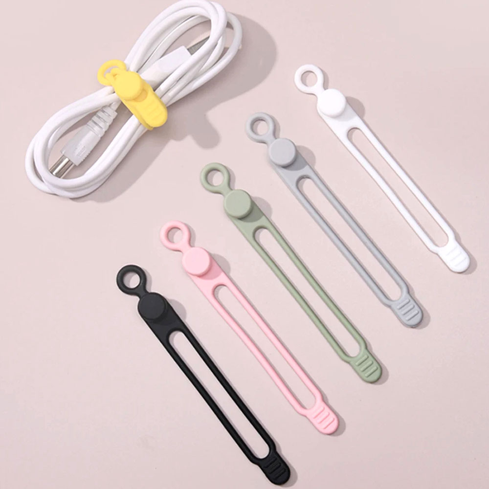 실리콘 재사용케이블타이 S1 1개 반영구 재활용타이 전선 정리