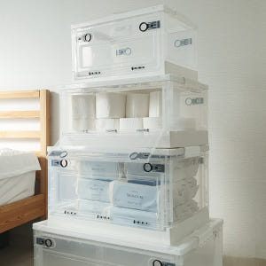 폴딩박스 플라스틱박스 옷보관함 보관상자수납 투명리빙박스대용량 대형리빙박스... 실사용 후기 | 효과 있을까? - 상품 이미지 2