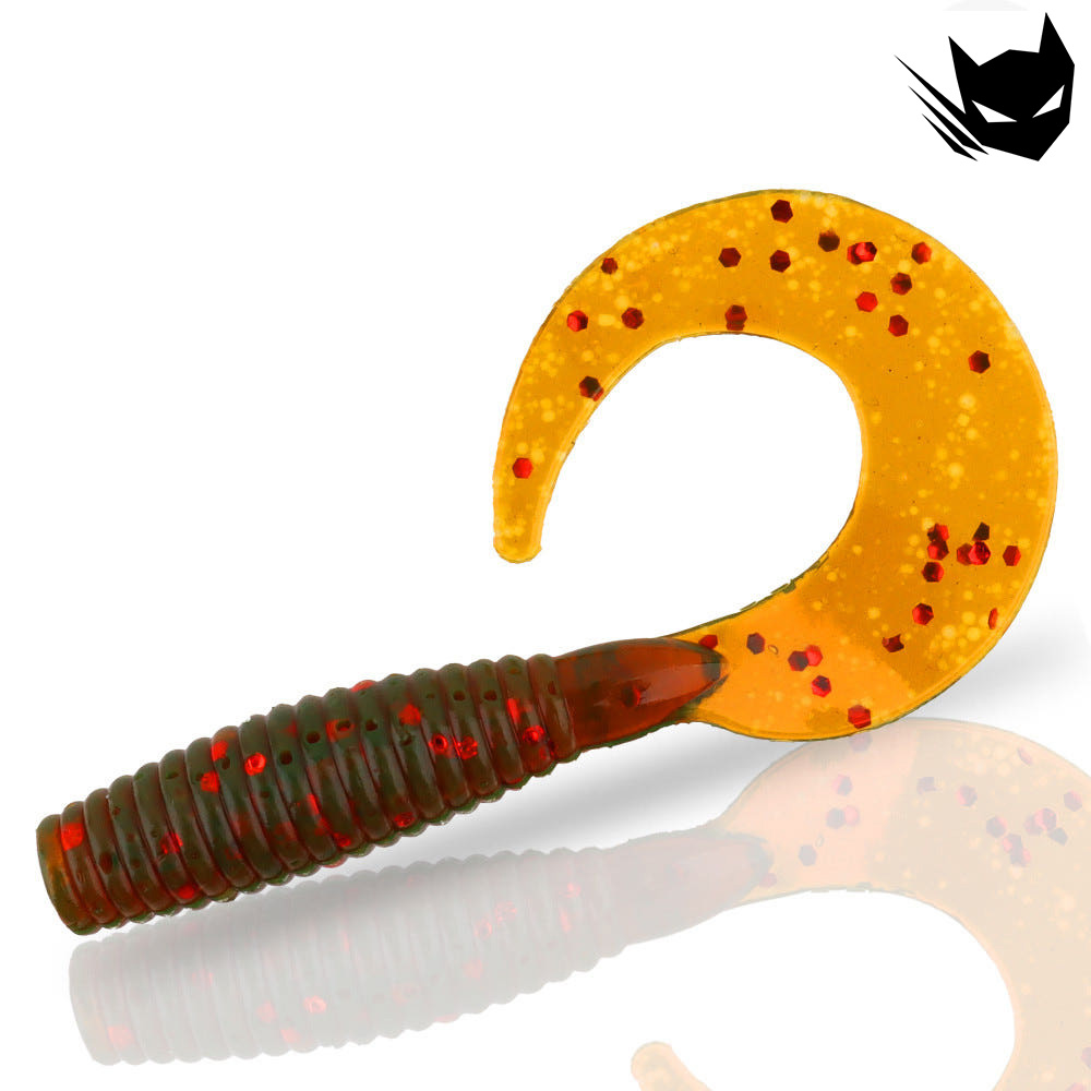 캣츠크로우 C그럽웜 쏘가리웜 배스 광어 우럭 008 모터 오일, 7.6cm(3인치) - 상세 이미지 4