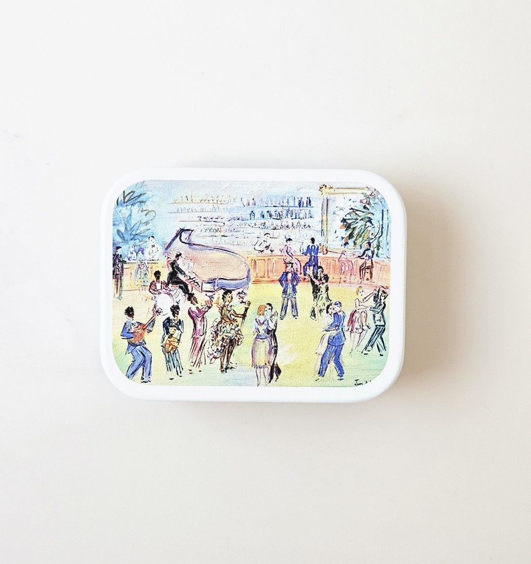 북다트 명화 프린트 사각 화이트 틴케이스 마티스 붉은물고기 이미지 3