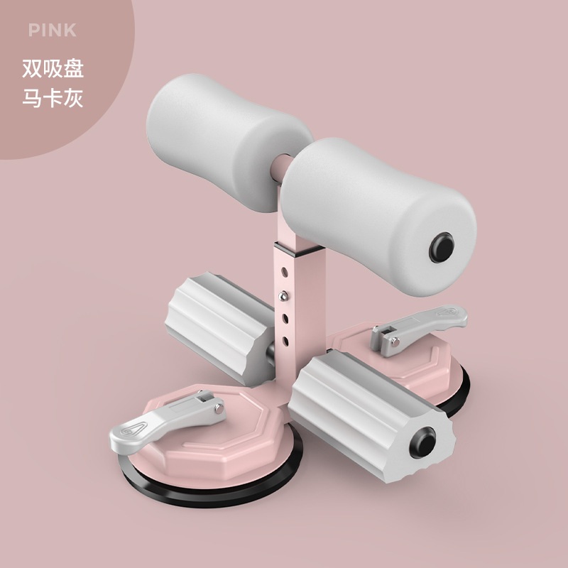 윗몸일으키기 운동기구 복근 홈트 싯업 평보드 흡착식 로프형 패션 퍼플 이미지 7