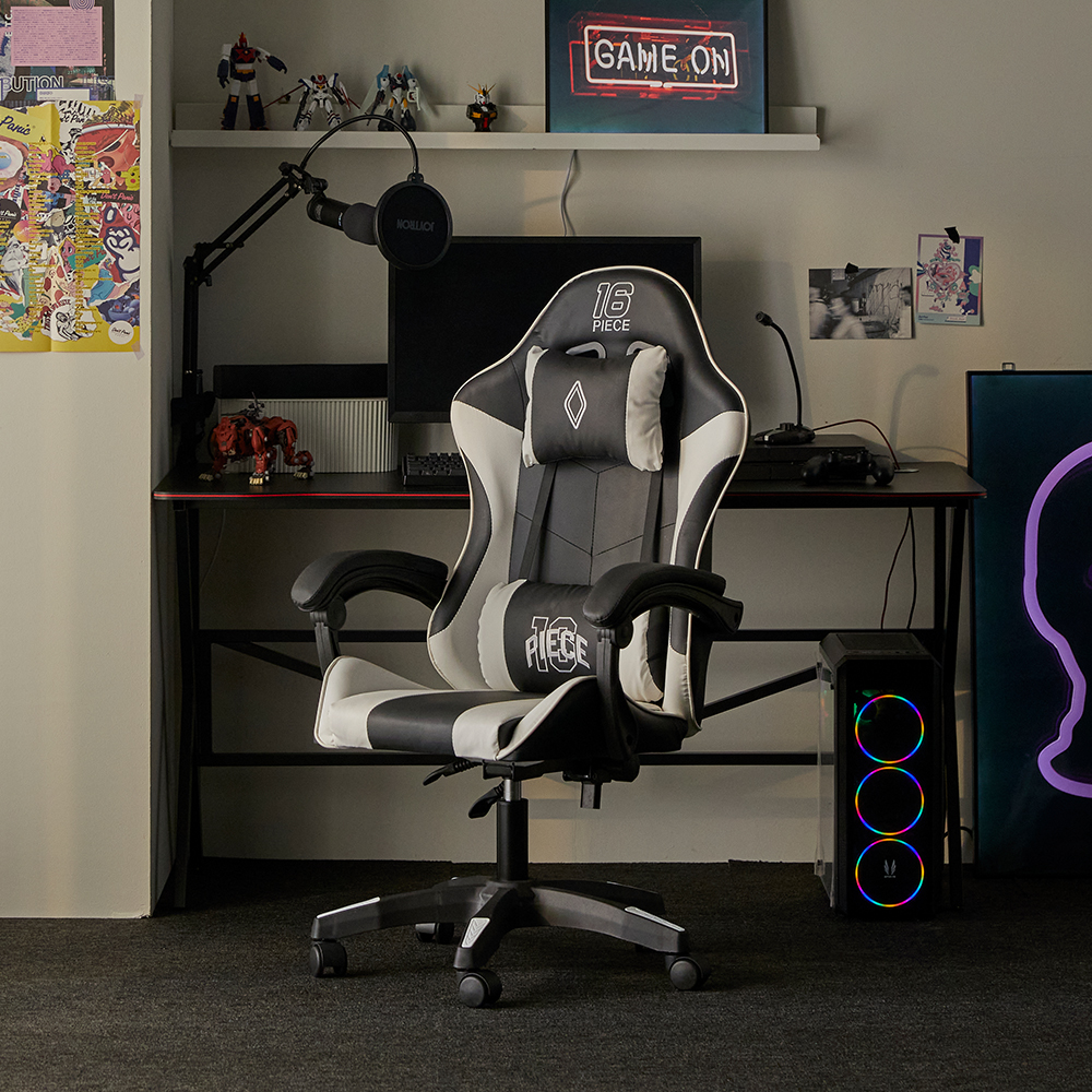 16피스 GP1 게이밍 컴퓨터 의자 베이직 학생 PC방 게임용 레이싱 체어